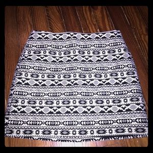 H&M Aztec print mini skirt